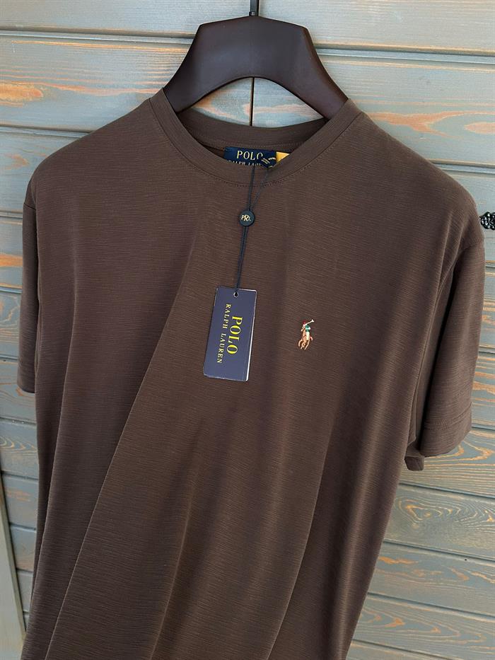 Göğüs Nakış Logolu Flamlı Kumaş T-Shirt