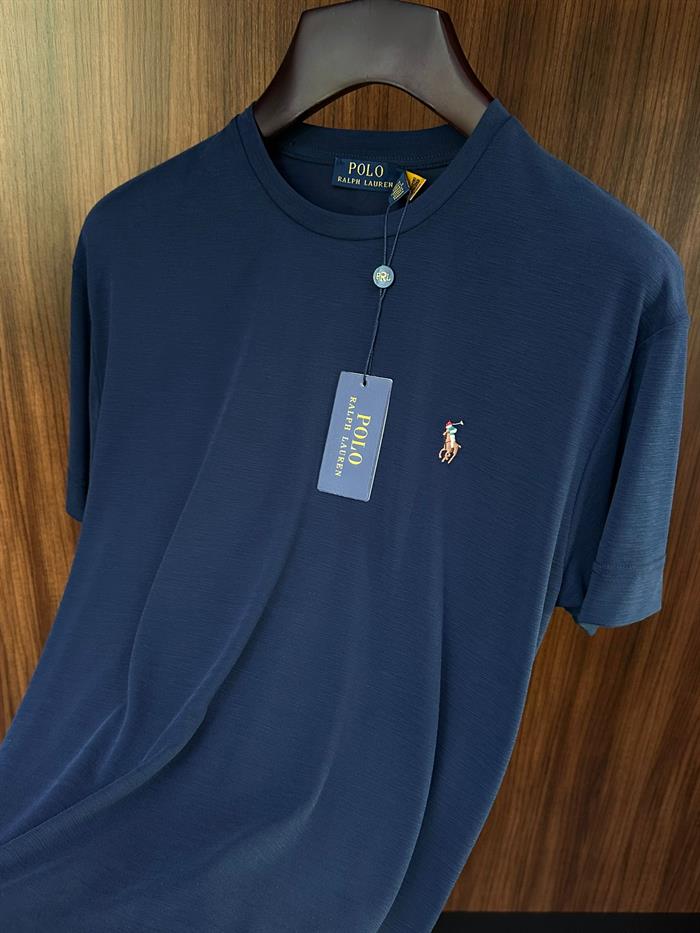 Göğüs Nakış Logolu Flamlı Kumaş T-Shirt