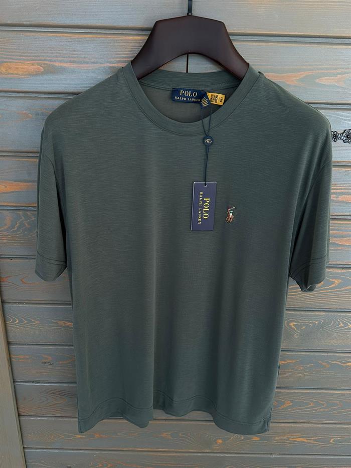 Göğüs Nakış Logolu Flamlı Kumaş T-Shirt