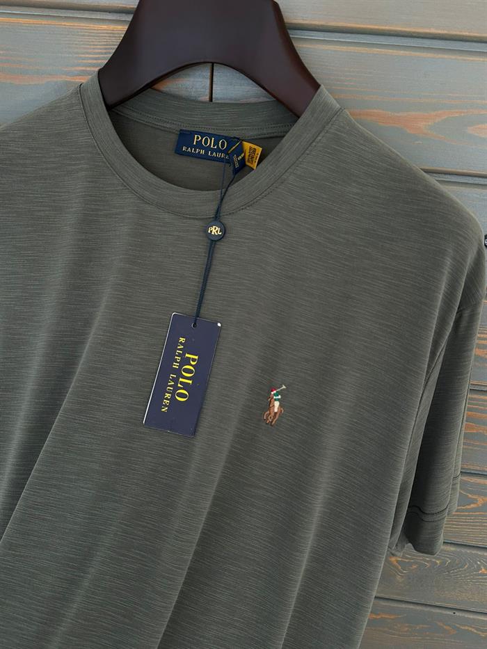 Göğüs Nakış Logolu Flamlı Kumaş T-Shirt