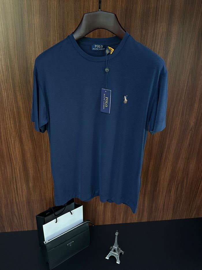 Göğüs Nakış Logolu Flamlı Kumaş T-Shirt