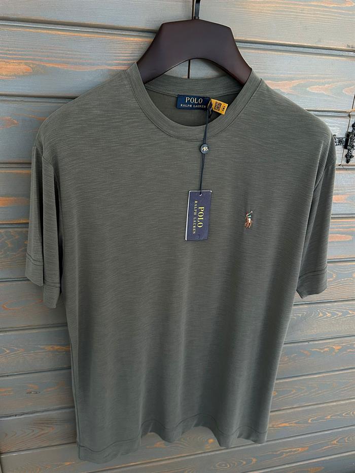 Göğüs Nakış Logolu Flamlı Kumaş T-Shirt