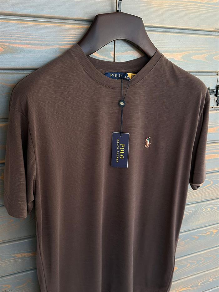 Göğüs Nakış Logolu Flamlı Kumaş T-Shirt
