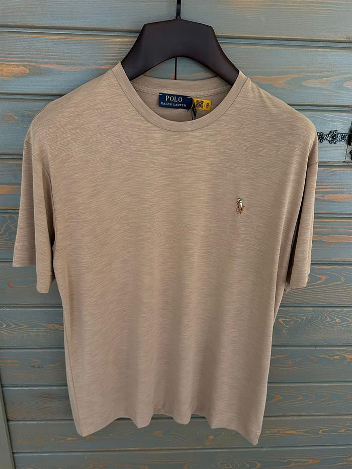 Göğüs Nakış Logolu Flamlı Kumaş T-Shirt