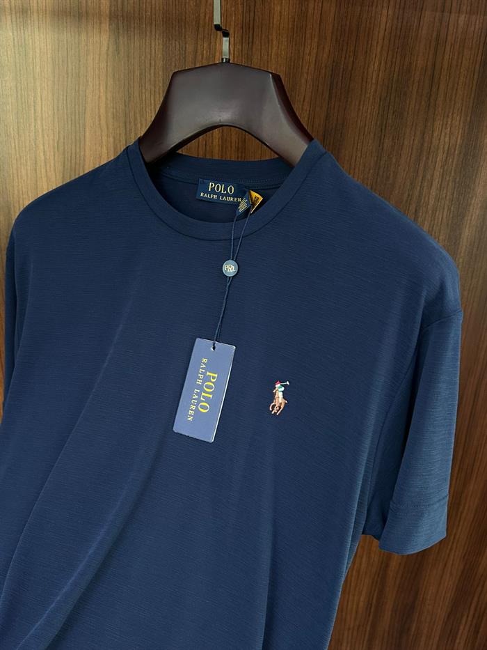 Göğüs Nakış Logolu Flamlı Kumaş T-Shirt