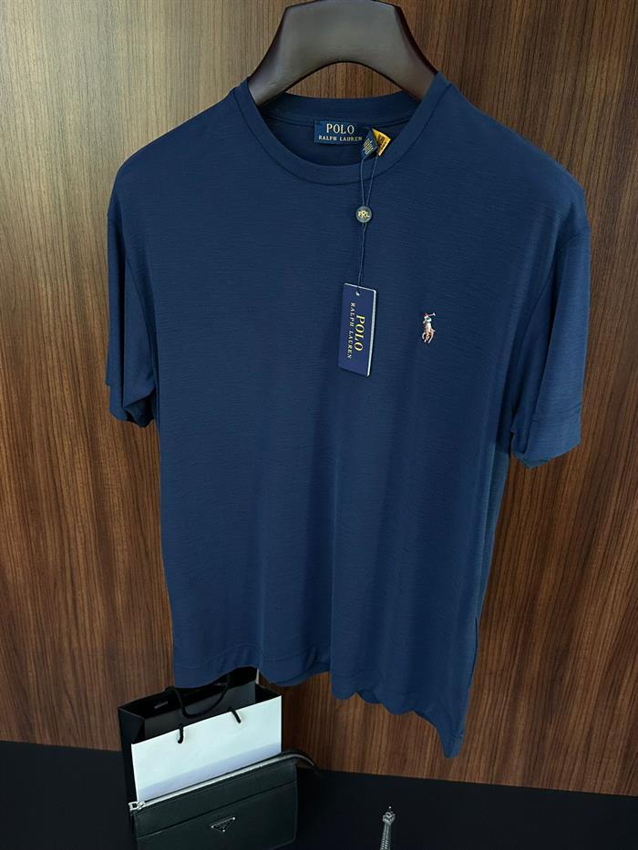 Göğüs Nakış Logolu Flamlı Kumaş T-Shirt