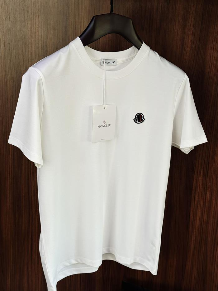 Göğüs Nakış Logolu Modal Kumaş T-Shirt