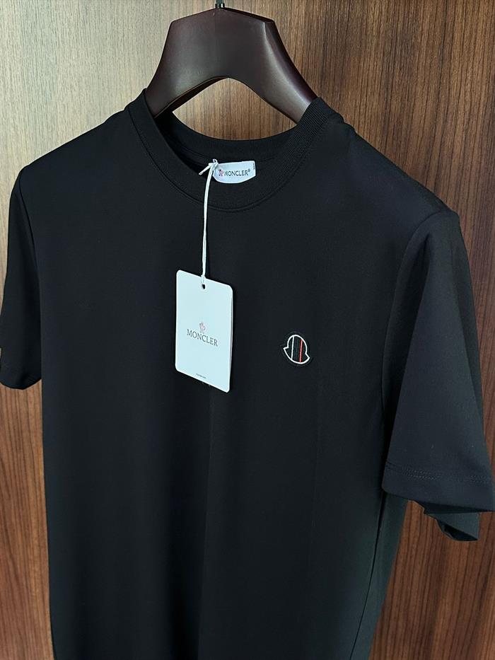 Göğüs Nakış Logolu Modal Kumaş T-Shirt
