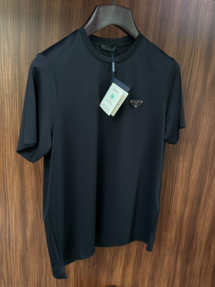 Metal Logolu Modal Kumaş T-Shirt
