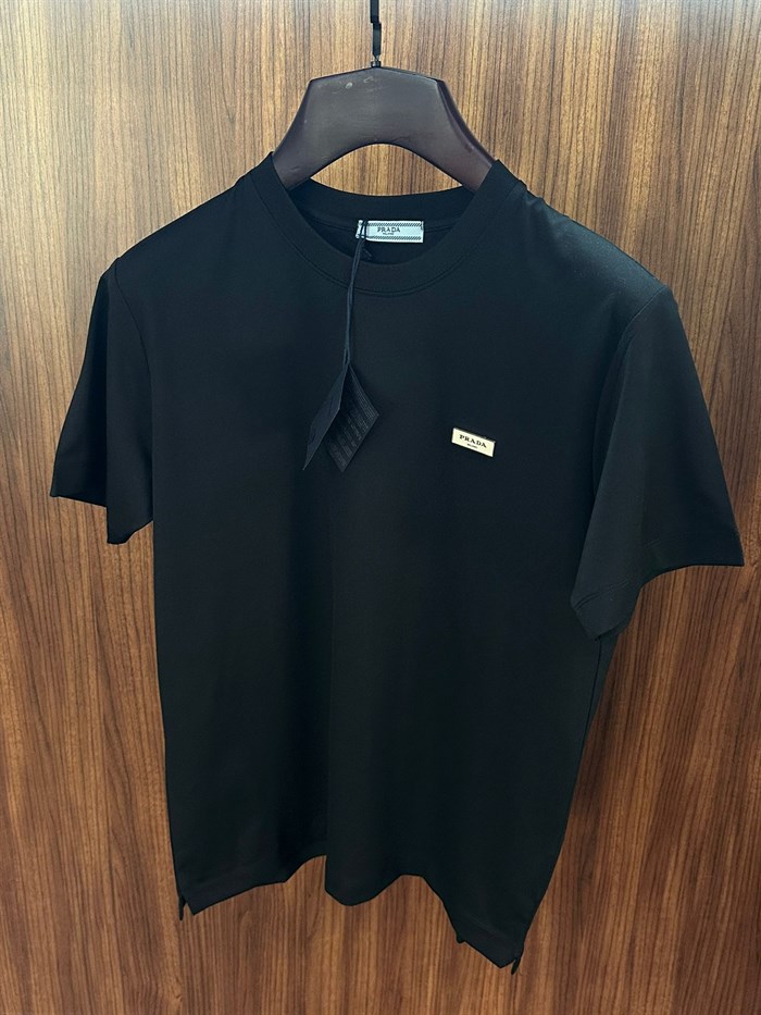 Metal Logolu Modal Kumaş T-Shirt