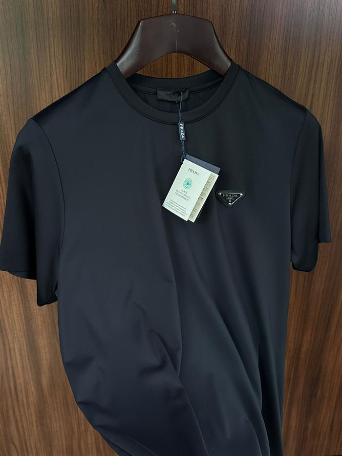 Metal Logolu Modal Kumaş T-Shirt