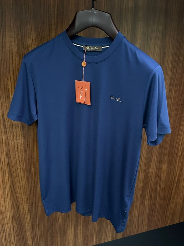 Nakış İşleme Marka Yazılı Modal Kumaş T-Shirt