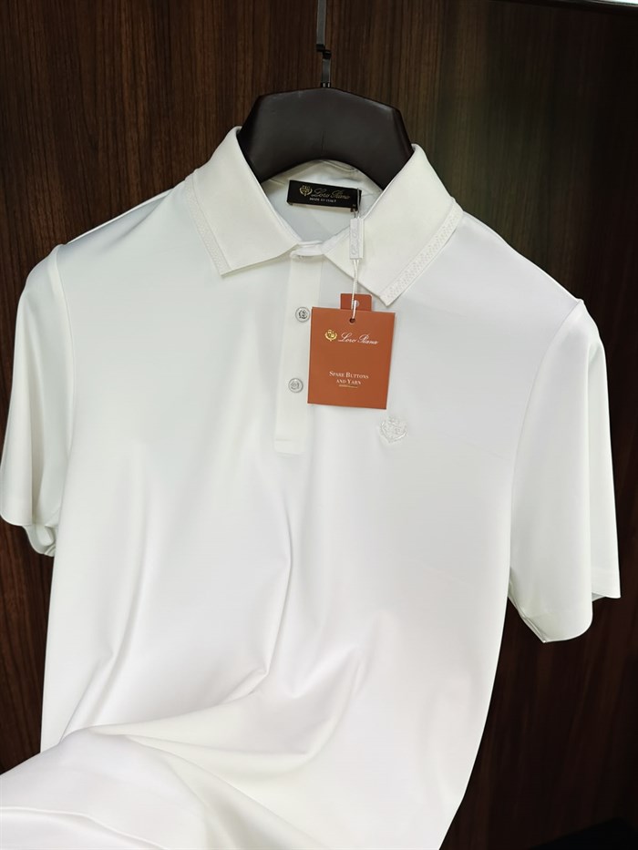 Nakış Logolu Yaka Ribanalı T-Shirt