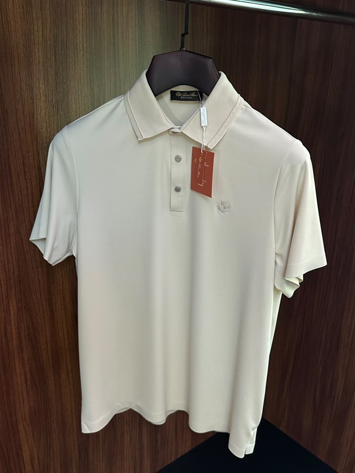 Nakış Logolu Yaka Ribanalı T-Shirt