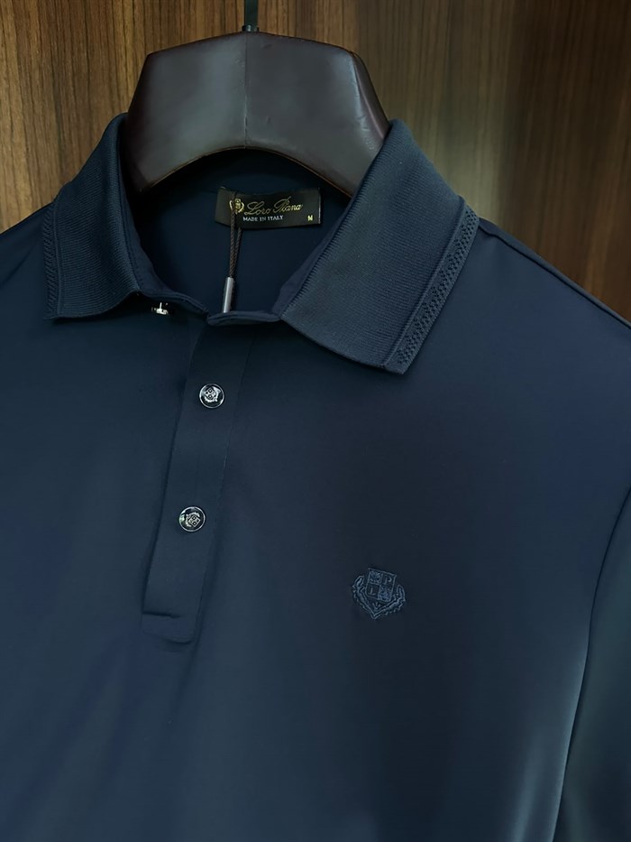 Nakış Logolu Yaka Ribanalı T-Shirt
