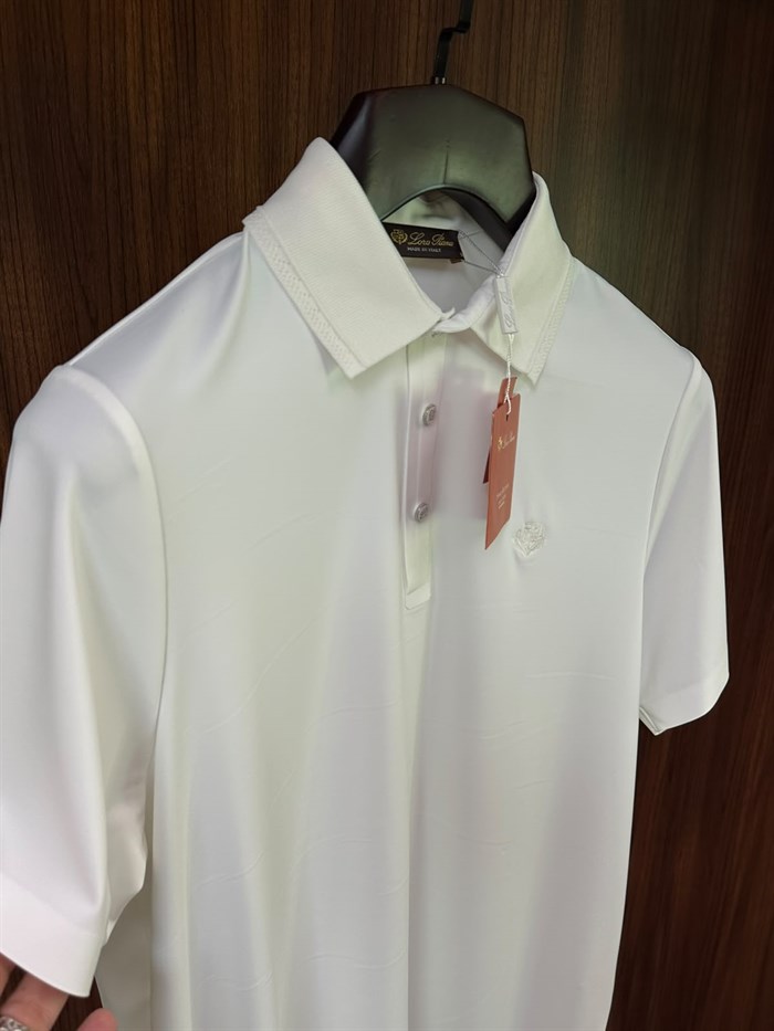 Nakış Logolu Yaka Ribanalı T-Shirt