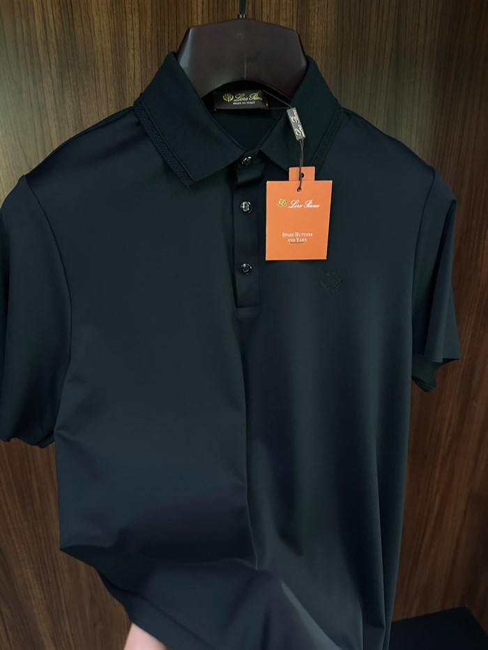 Nakış Logolu Yaka Ribanalı T-Shirt