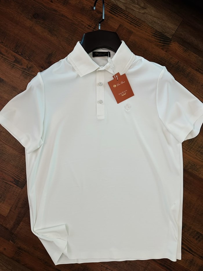 Nakış Logolu Yaka Ribanalı T-Shirt