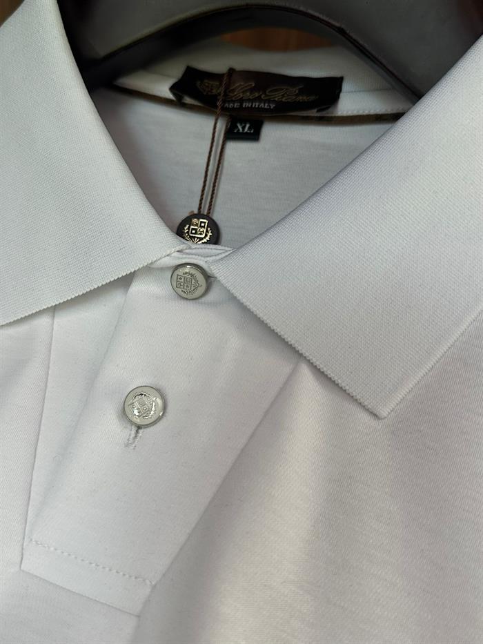 Slikon Logolu Kol Detaylı Modal Kumaş Yakalı T-Shirt