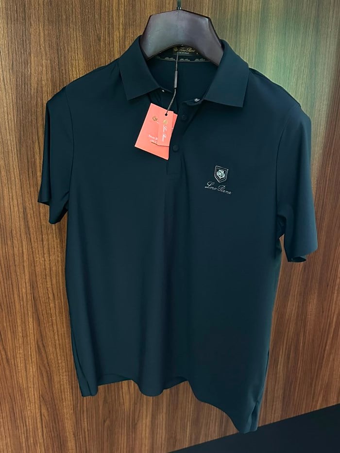 Silikon Kabartma Logolu İtalyan Yaka T-Shirt