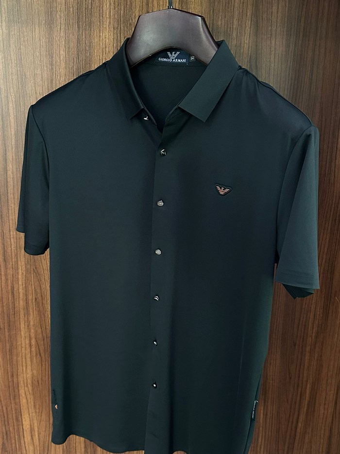 Silikon Kabartma Logolu Modal Kumaş Yakalı T-Shirt