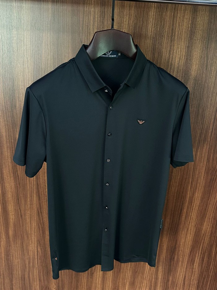 Silikon Kabartma Logolu Modal Kumaş Yakalı T-Shirt