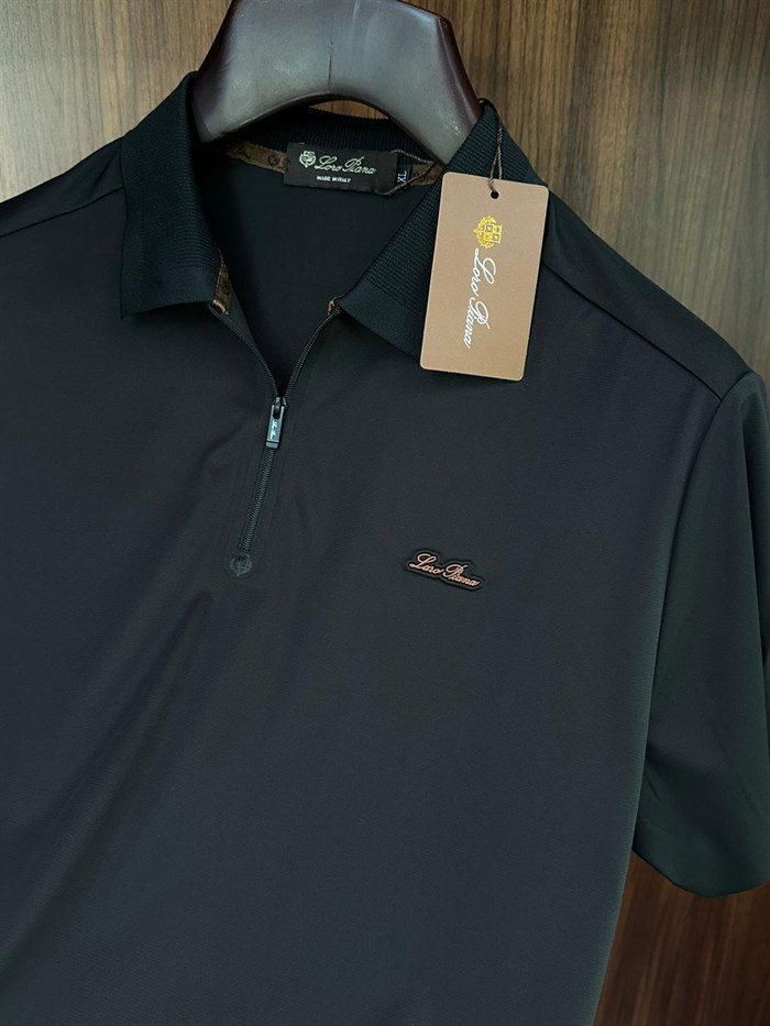 Silikon Logolu Yaka Detaylı Modal Kumaş T-Shirt