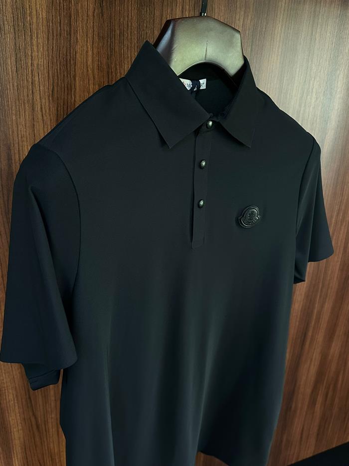 Tonaton Deri Marka Logolu Modal Kumaş Yakalı T-Shirt