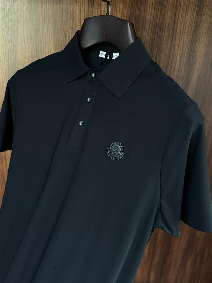 Tonaton Deri Marka Logolu Modal Kumaş Yakalı T-Shirt