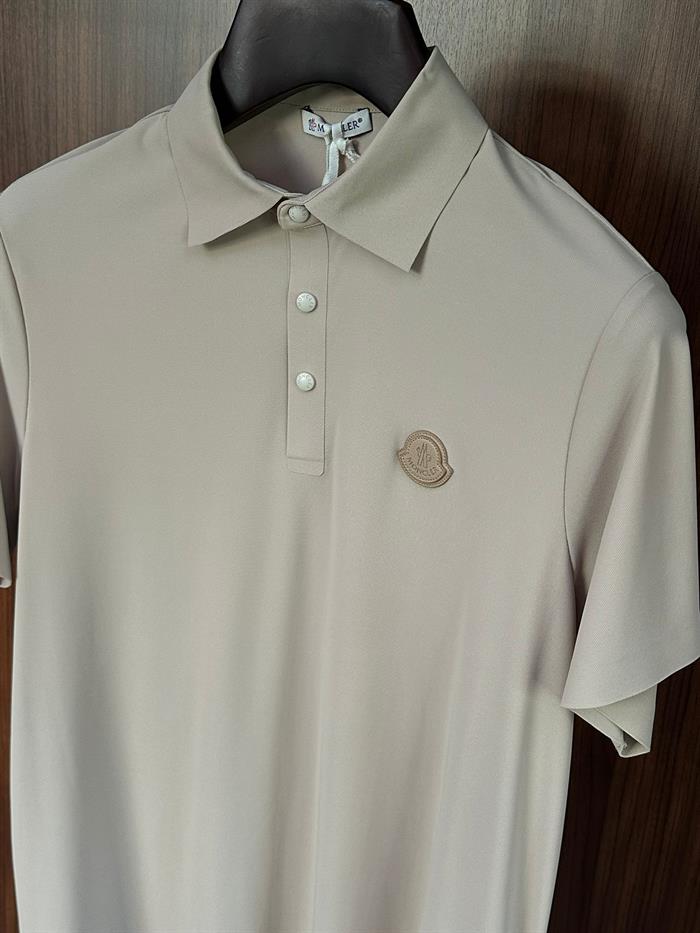 Tonaton Deri Marka Logolu Modal Kumaş Yakalı T-Shirt