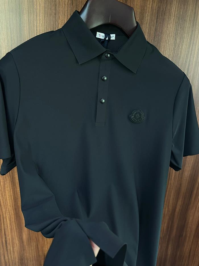Tonaton Deri Marka Logolu Modal Kumaş Yakalı T-Shirt