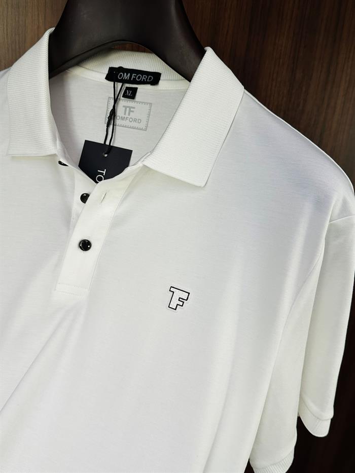 Tonaton Silikon Logolu Modal Kumaş Yakalı T-Shirt
