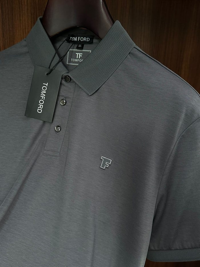 Tonaton Silikon Logolu Modal Kumaş Yakalı T-Shirt