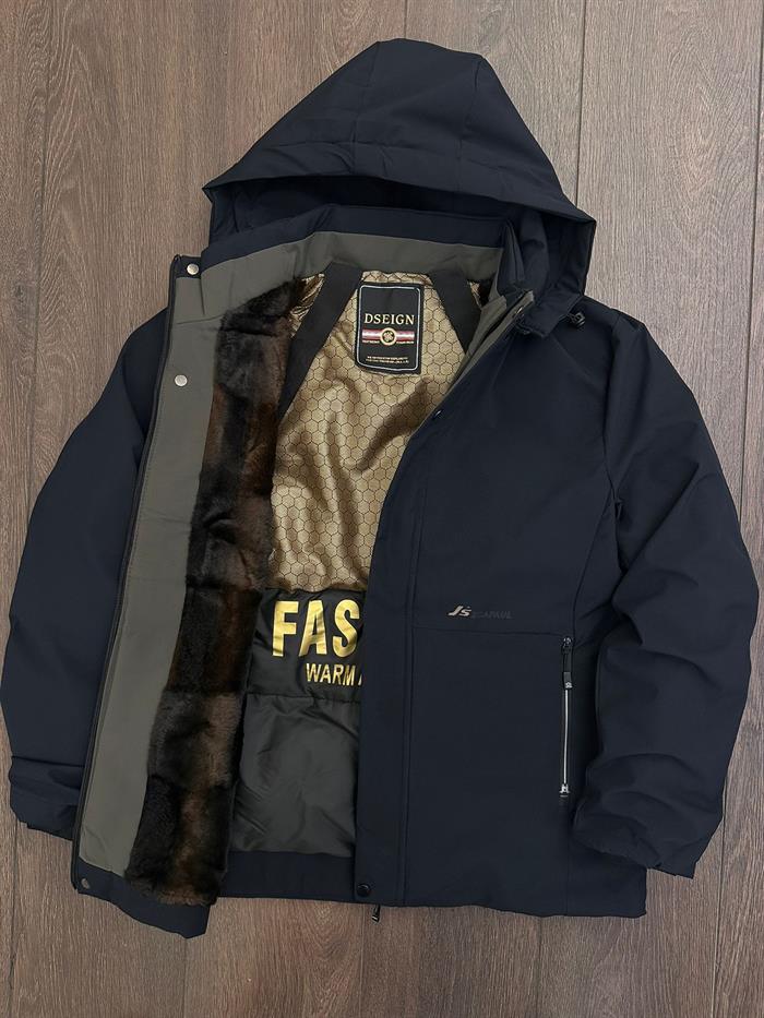 İçi Kürklü Kapşonlu Mont