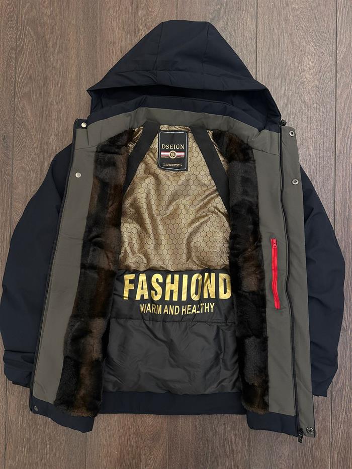 İçi Kürklü Kapşonlu Mont