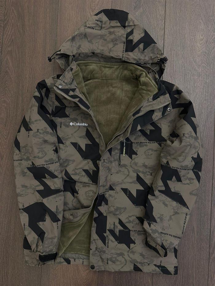 Göğüs Logolu Polarlı 3in1 Kar Montu