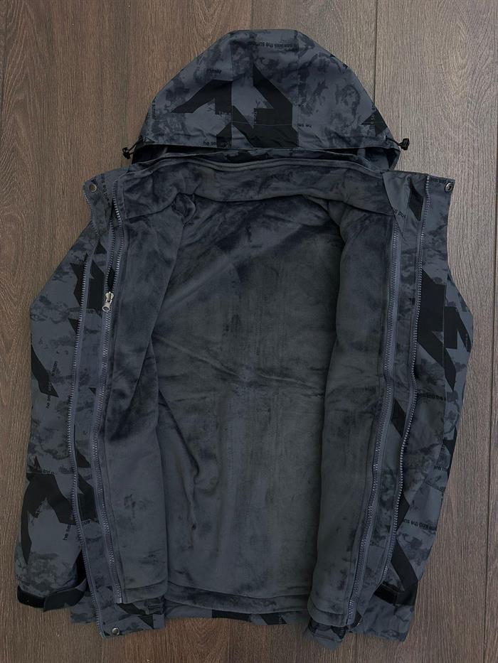 Göğüs Logolu Polarlı 3in1 Kar Montu