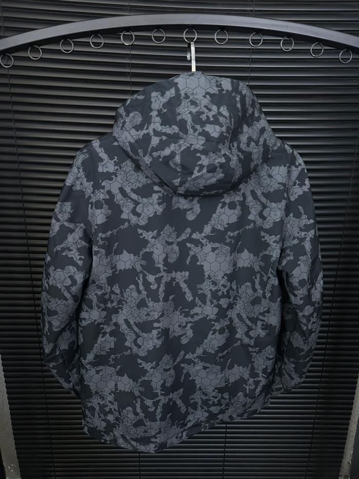 Kamuflaj Desenli İçi Polarlı Kar Montu