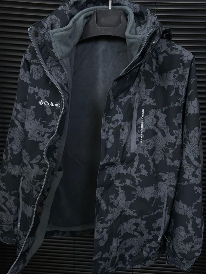 Kamuflaj Desenli İçi Polarlı Kar Montu