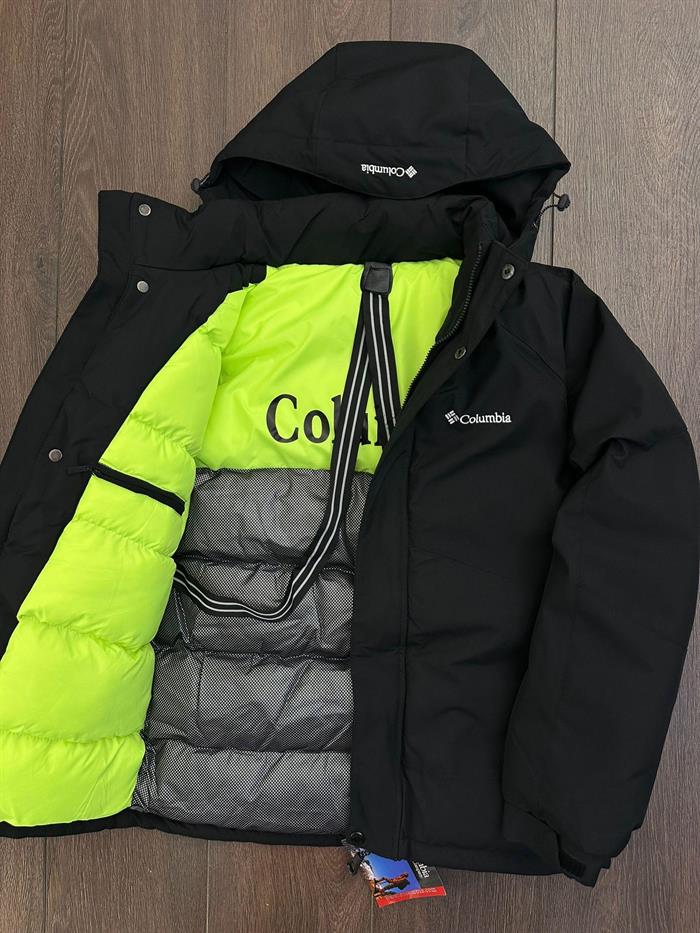 Logo Baskılı İçi Fosforlu Kar Montu