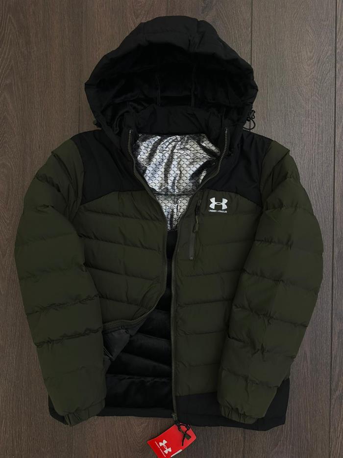 Marka Logolu Çıkartılabilir Kapşonlu Şişme Mont