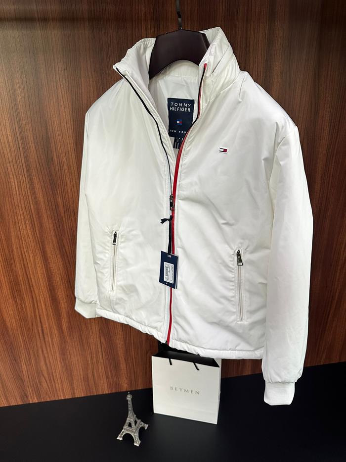 Nakış Logolu Gizli Kapşonlu Puf Mont