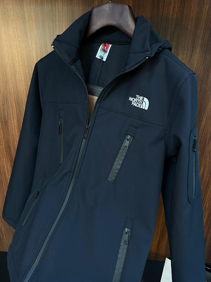 Nakış Logolu İç Kısmı Polarlı Softshell Mont