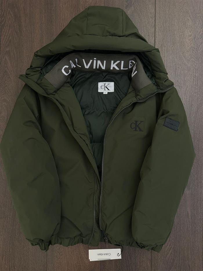 Silikon Kabartma Logolu Puf Şişme  Mont