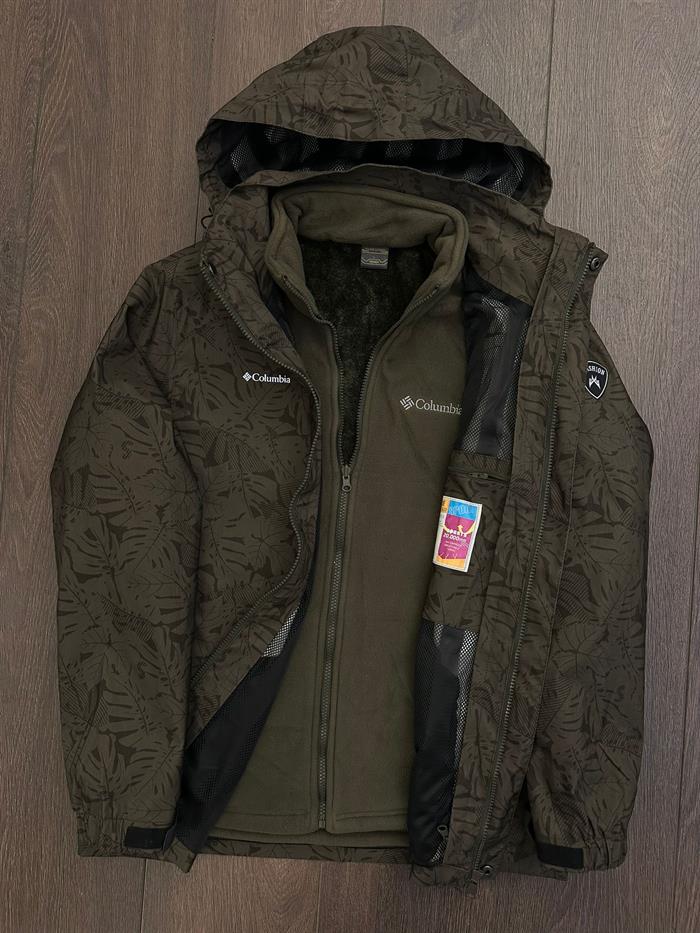 Yaprak Desenli 3in1 Kar Montu