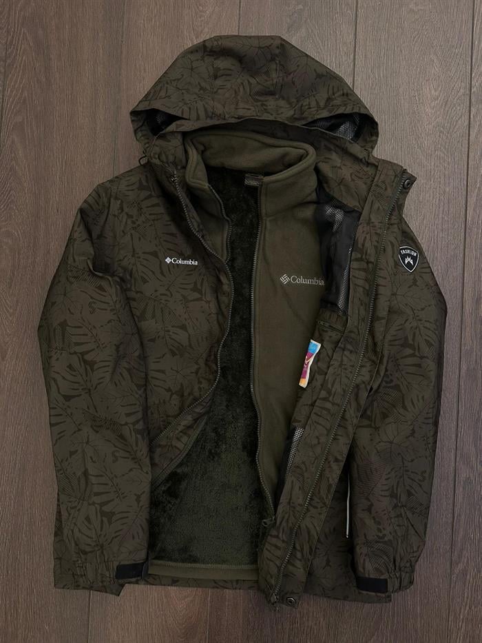 Yaprak Desenli 3in1 Kar Montu