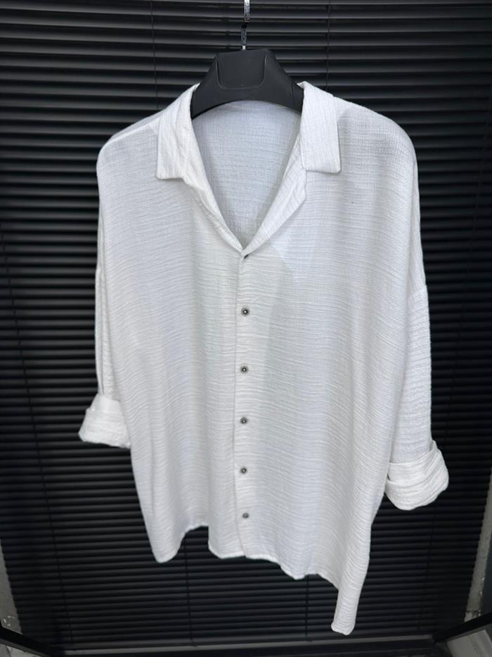 Güpe Yakalı Gömlek