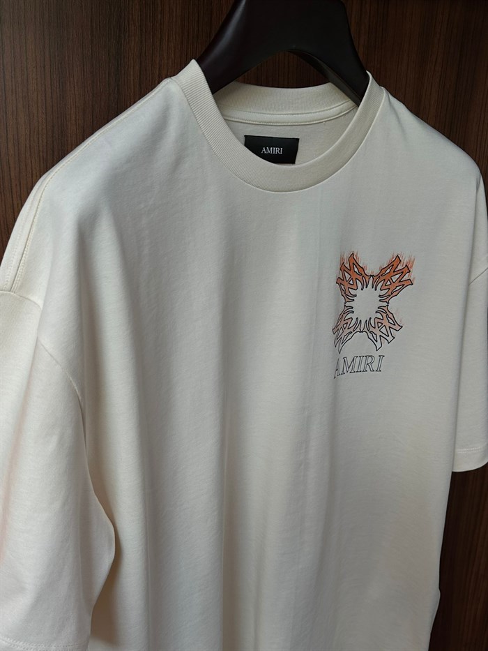 Ma Quad Flames Logo Print Oversize T-Shirt