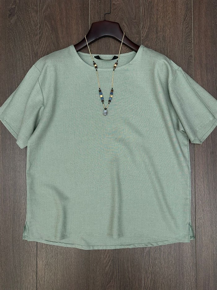Rio Oversize Keten T-Shirt