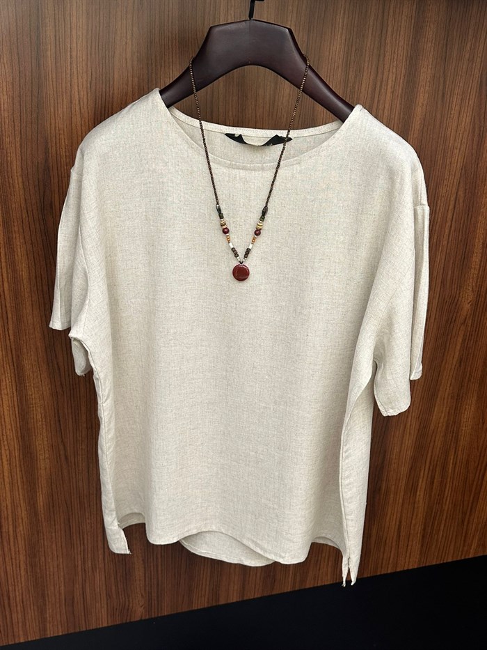 Rio Oversize Keten T-Shirt